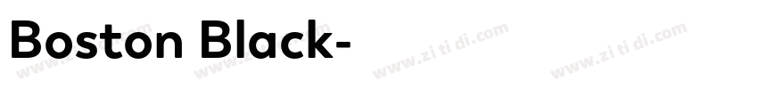 Boston Black字体转换